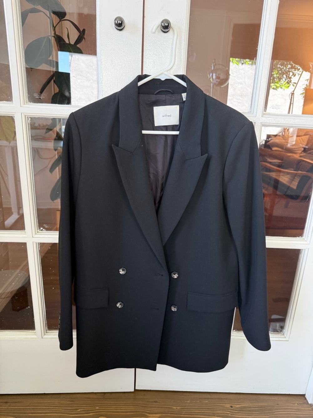 Aritzia Wilfred Black Oversized Blazer